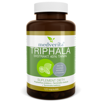 Triphala ekstrakt 40%, 120 kaps. - Medverita