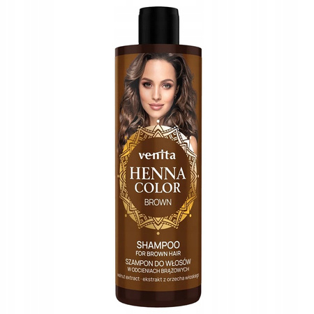  Szampon do włosów w odcieniach brązowych, 300 ml - Venita 
