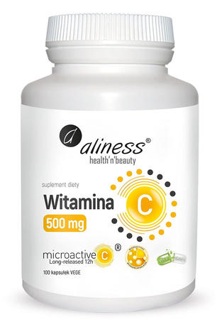 Witamina C 500 mg, 100 kaps. vege - Aliness