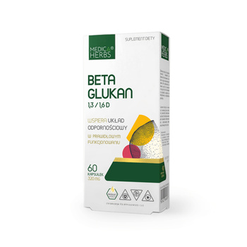 Beta Glukan 1,3/1,6D, 60 kaps. - Medica Herbs