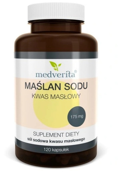 Maślan Sodu Kwas Masłowy, 120 kaps. - Medverita