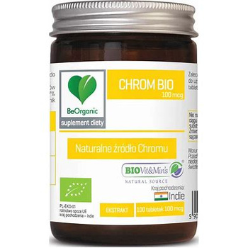 Chrom BIO 100 mcg, 100 tabl. - BeOrganic