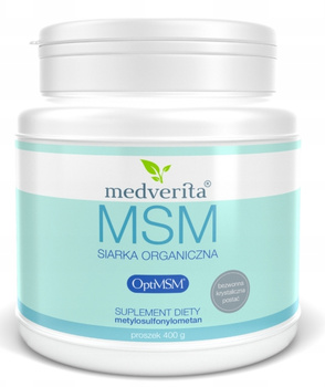 MSM siarka organiczna proszek (amerykańska), 400 g - Medverita