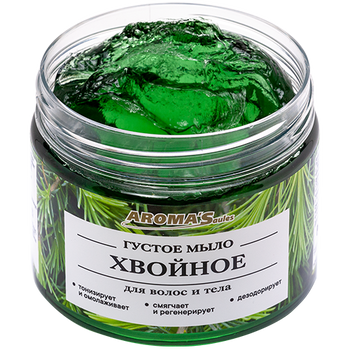 Gęste mydło do włosów i ciała - iglasty, 250 g - Saules Sapnis