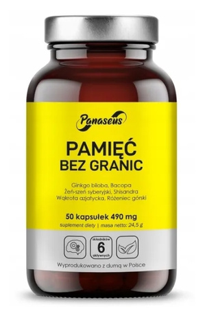 Pamięć bez Granic, 50 kaps. vege - Panaseus 