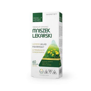 Mniszek Lekarski 625 mg, 60 kaps. - Medica Herbs