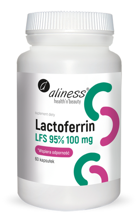 Lactoferrin LFS 95% 100 mg, 60 kaps. - Aliness