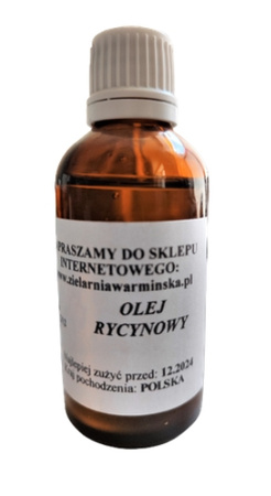 Olej Rycynowy Tłoczony na Zimno, 100 ml - Zielarnia Warmińska