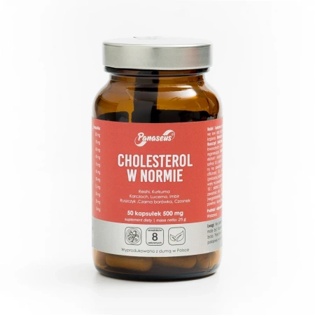 Panaseus - Cholesterol w Normie, 50 kaps. vege - Yango