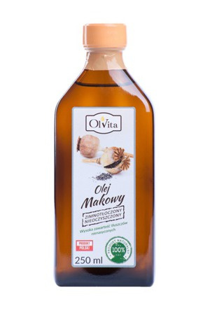 Olej makowy w opakowaniach 250 ml