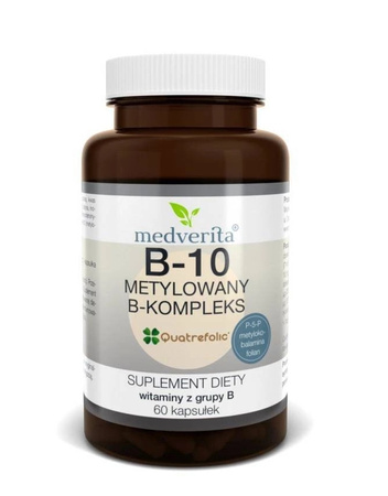 B-10 metylowany B-kompleks, 60 kaps. - Medverita