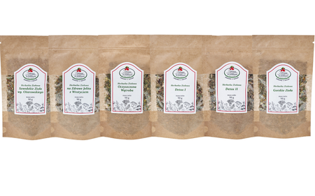 Zestaw OCZYSZCZAJĄCY ORGANIZM duży - 12 herbat - Program D6