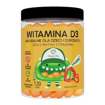 Naturalne Żelki - Witamina D3, 120 szt. - MyVita