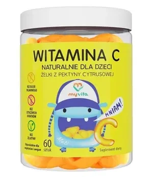 Naturalne Żelki - Witamina C, 60 szt. vege - MyVita