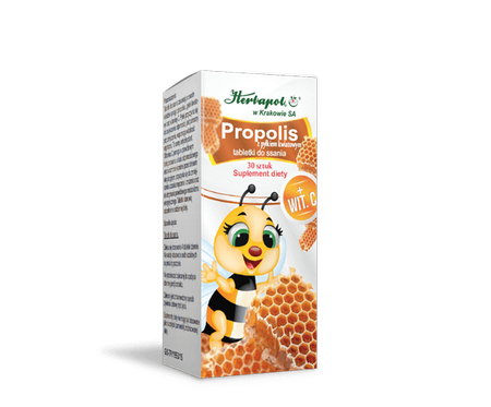 Propolis z Pyłkiem Kwiatowym, 30 tabl. - Herbapol