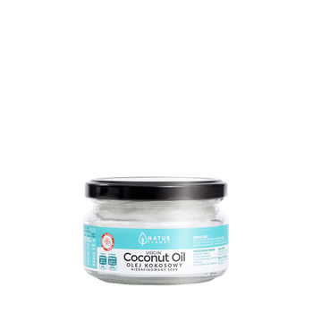 Olej kokosowy Virgin nierafinowany, 200 ml - Natur Planet
