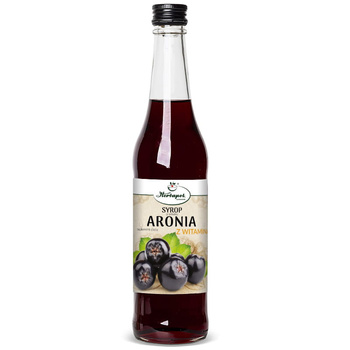 Syrop o smaku Aronii, z Witaminą C, 480 ml - Herbapol