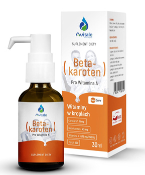 Avitale - Witamina A (Beta-Karoten), 30 ml - Aliness