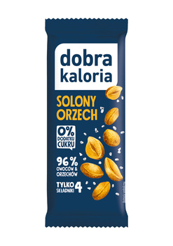 Baton daktylowy solony orzech, 35 g - Dobra Kaloria