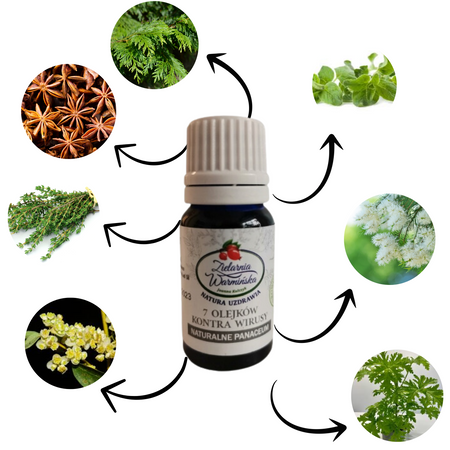  100% Naturalny Olejek 7 Olejków Kontra, 10 ml