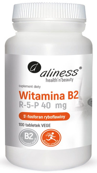 Witamina B2 R-5-P 40 mg, 100 tabl. vege - Aliness