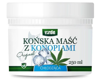 Końska maść z konopiami chłodząca, 250 ml - Virde