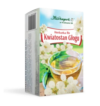 Herbatka Fix Kwiatostan Głogu w saszetkach, 20 szt. - Herbapol