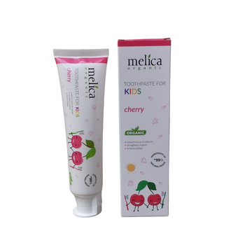 Wiśniowa pasta do zębów dla dzieci, 100 ml - Melica Organic