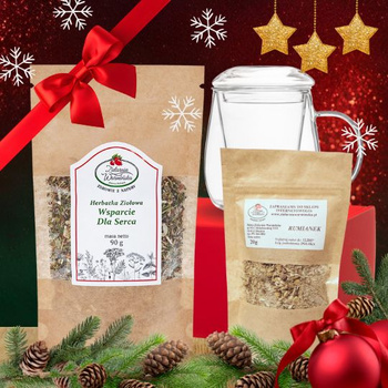 Zestaw Herbatka ziołowa ,,Wsparcie Dla Serca" + kubek z zaparzaczem + 20 g ziół GRATIS