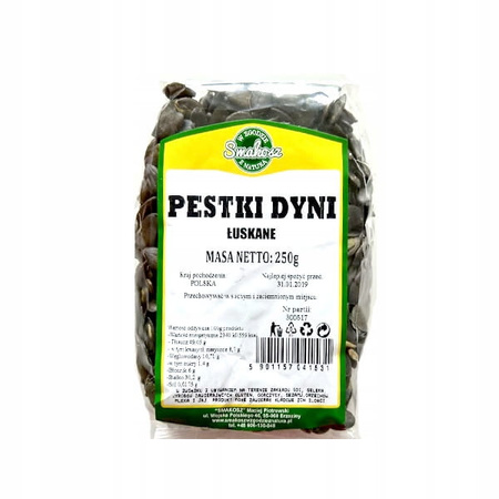Pestki Dyni łuskane, 250 g - Smakosz 