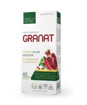 Granat 520 mg, 60 kaps. - Medica Herbs