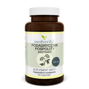 Podagrycznik Pospolity 500 mg, 60 kaps. - Medverita