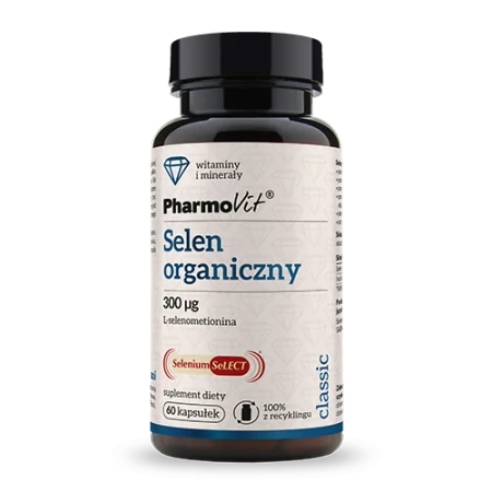 Selen organiczny 300 µg, 60 kaps. vege - Pharmovit