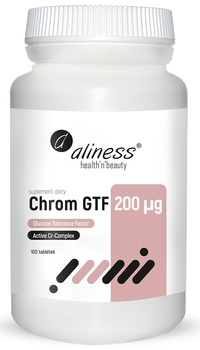 Chrom GTF Active Cr-Complex 200 mcg, 100 tabl. vege - Aliness