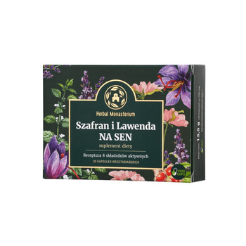 Szafran i Lawenda na Sen, 30 kaps. vege - Herbal Monasterium