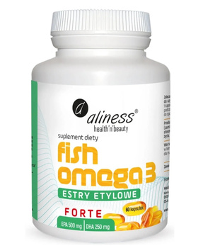 Fish Omega 3 Forte Estry 500/250 mg, 60 kaps. - Aliness