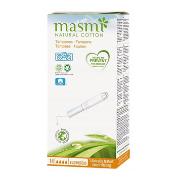 Tampony Super Plus z aplikatorem, 14 szt. - Masmi