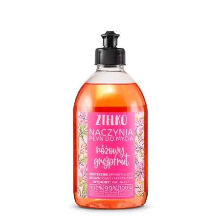 Płyn do mycia naczyń, różowy grejpfrut, 500 ml - Zielko