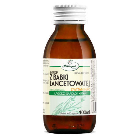 Syrop z Babki Lancetowatej z Witaminą C, 100 ml - Herbapol