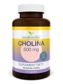 Cholina 500 mg, 120 kaps. - Medverita
