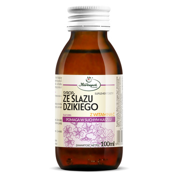 Syrop ze Ślazu Dzikiego z Witaminą C, 100 ml - Herbapol