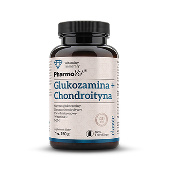 Glukozamina + Chondroityna proszek, 150 g - Pharmovit