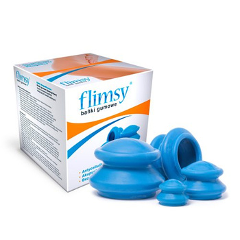 Bańki gumowe bezogniowe, 4szt - Aura Herbals