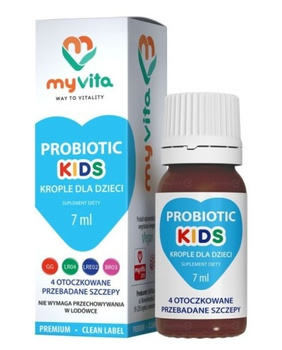 Probiotyk KIDS krople, 7 ml - MyVita