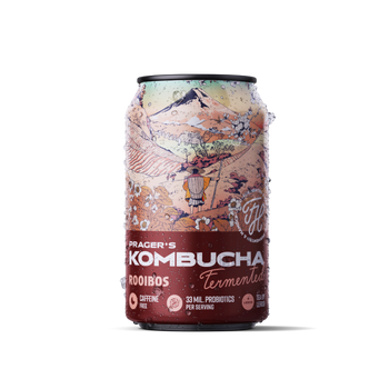 Fermentowany napój rooibos z kulturami żywych bakterii, gazowany, 330 ml - Premium Rosa
