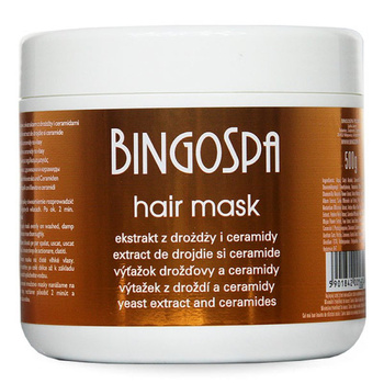 Maska do Włosów Ceramidy i Drożdze, 500 g - BINGOSPA