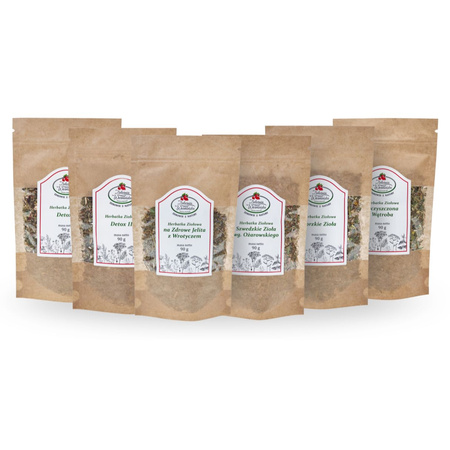 Zestaw WSPARCIE OCZYSZCZANIA ORGANIZMU duży - 12 herbat - Program D6