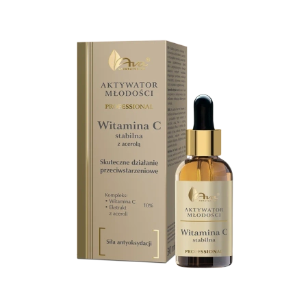 Witamina C z acerolą - Aktywator Młodości, 30 ml - AVA