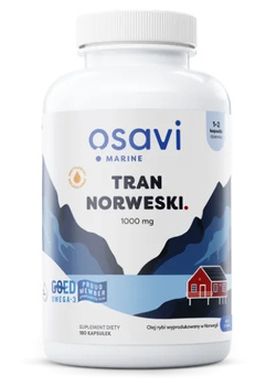 Tran Norweski 1000 mg, 180 kaps. - Osavi