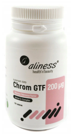 Aliness Chrom GTF Active Cr-Complex 200µg 100 tabletek